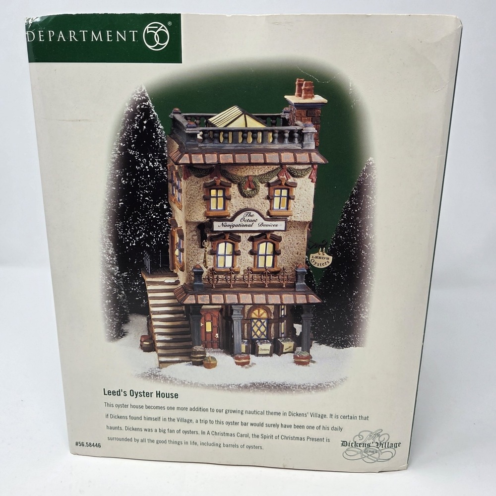 Department 56 Dickens Village Leeds‎ Oyster House Lighted Building 58446 1999